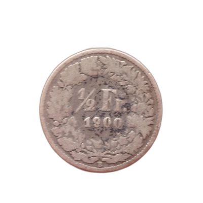 1/2 Franci 1900 Elvetia conform pozelor 