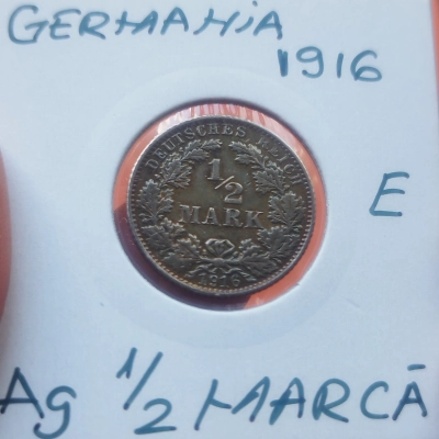 1/2 Mărci 1916 E Germania 