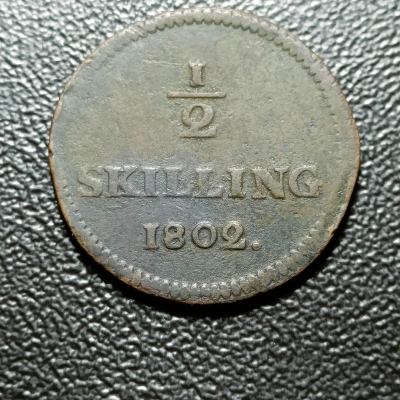 1/2 SKILLING 1802 SUEDIA