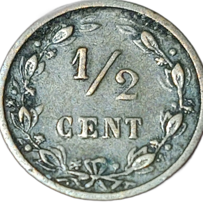 1/2 cent 1878 olanda pret