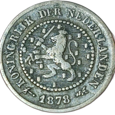 1/2 cent 1878 olanda