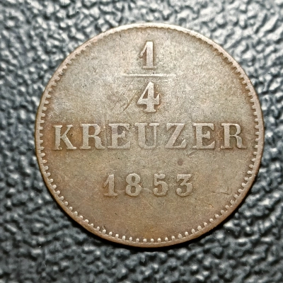1/4 KREUZER 1853 SCHWARZBURG