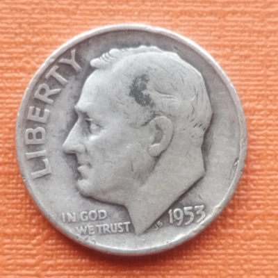 1 Dime 1953 D America 