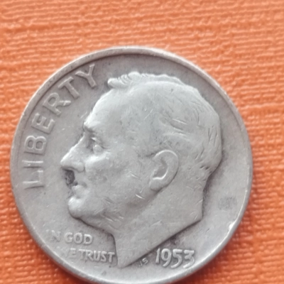 1 Dime 1953 D America 