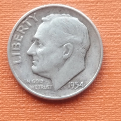 1 Dime 1954 D America 