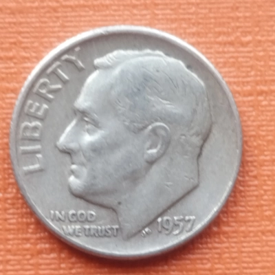 1 Dime 1957 D America 