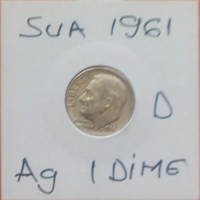 1 Dime 1961 D America 