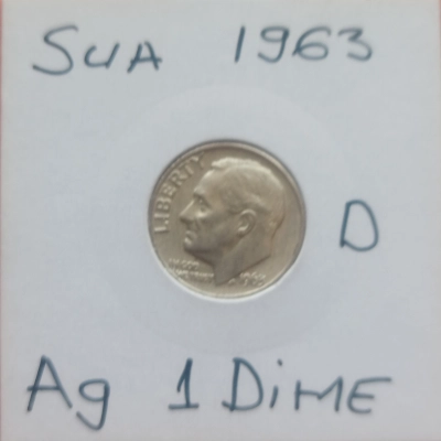 1 Dime 1963 D America 