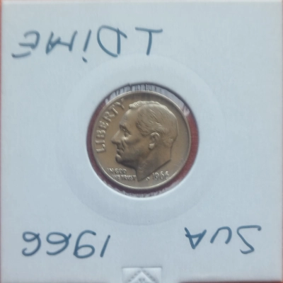 1 Dime 1966 America 