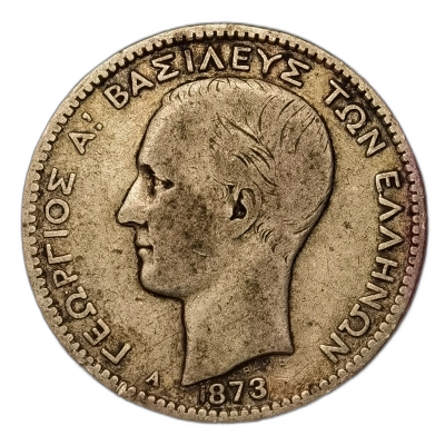 moneda 1 Drachma 1873 Grecia