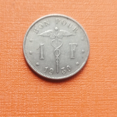 1 Franc 1930 Belgia