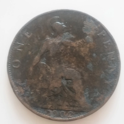 1 Penny Regatul Unit 1902