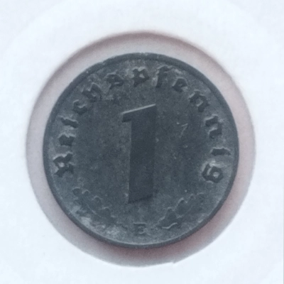 1 Pfennig 1943 E Germania Nazistă 