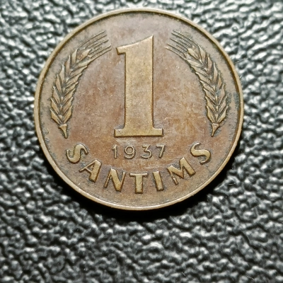 1 SANTIMS 1937 LETONIA