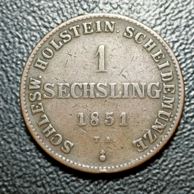 1 SECHSLING 1851 HOLSTEIN