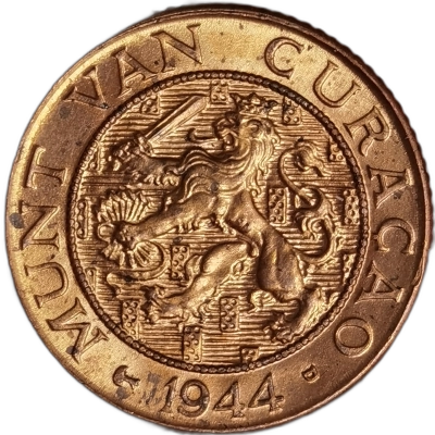 1 cent 1944 curacao