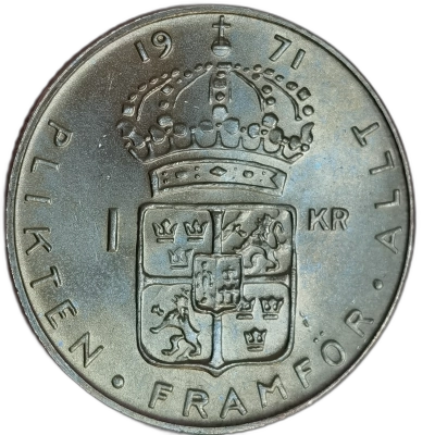 moneda 1 krona 1971 unc