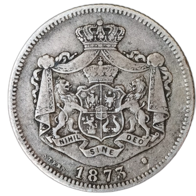 moneda 1 leu 1873