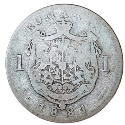 moneda 1 leu 1881