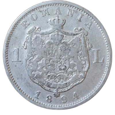 moneda 1 leu 1894