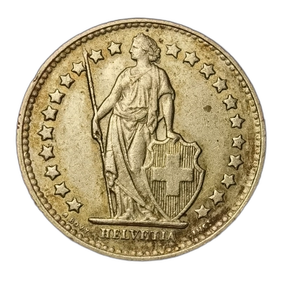 1 pe 2 francs 1952