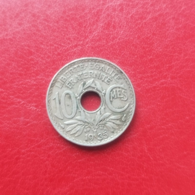 10 Centimes 1935 Franta