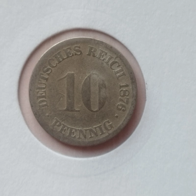 10 Pfenigi 1876 G Germania 