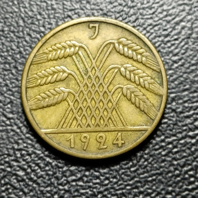 10 REICHSPFENIGI 1924 GERMANIA