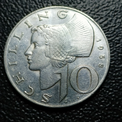 10 SILINGI 1958 AUSTRIA