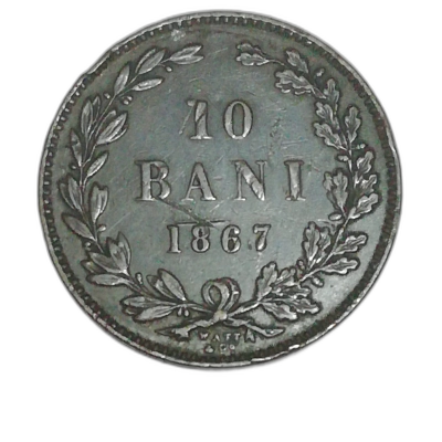 10 bani 1867  VF  
