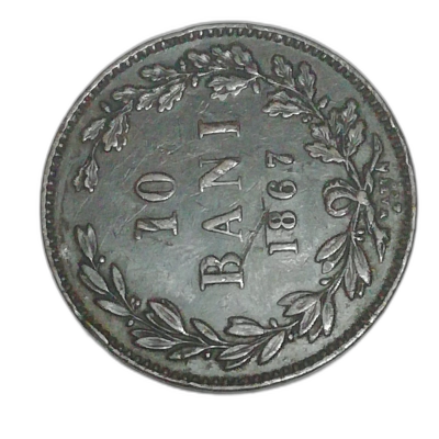 10 bani 1867  VF   pret
