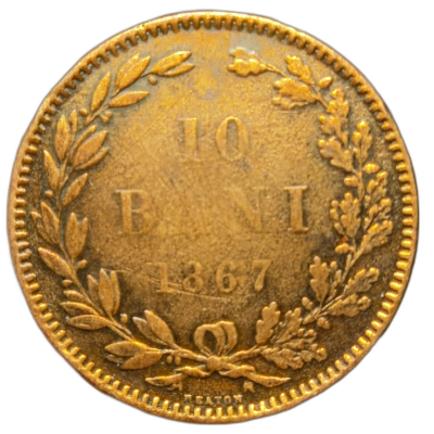 10 bani 1867 heaton pret