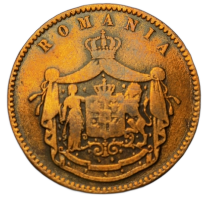 moneda 10 bani 1867 heaton