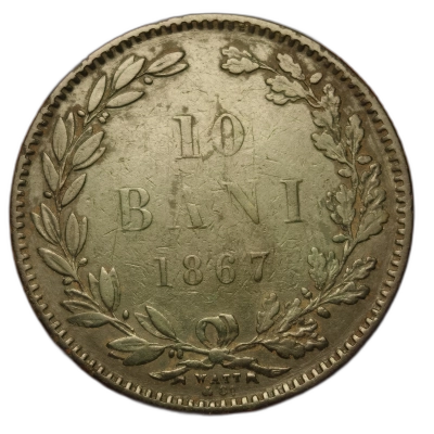 10 bani 1867 watt