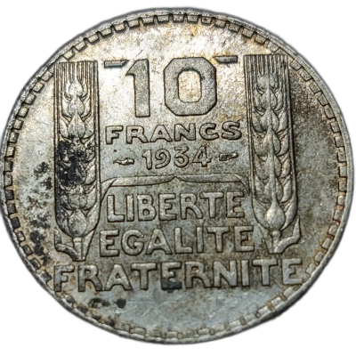 10 francs 1934 pret