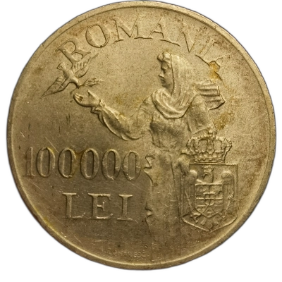 100000 Lei 1946 Mihai I pret