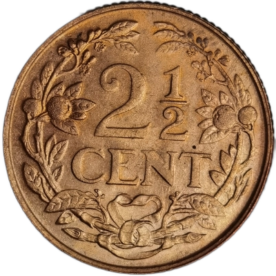 2 1/2 Cent curacao UNC 1947 pret