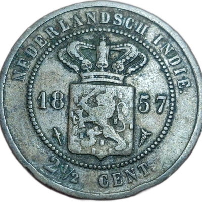 2 1/2 cents 1857