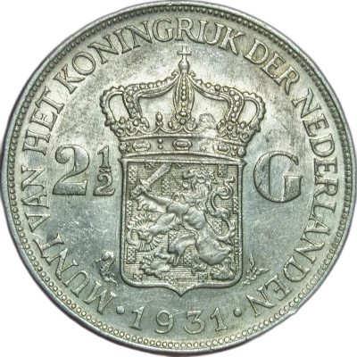 2 1/2 gulden 1931 olanda pret