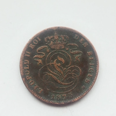 2 Centimes 1875 Belgia  pret