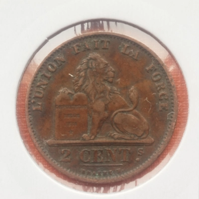 2 Centimes 1876 Belgia 