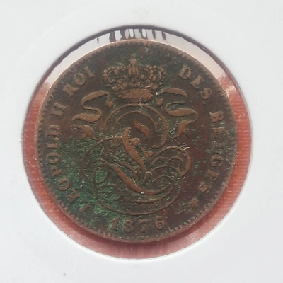 2 Centimes 1876 Belgia  pret