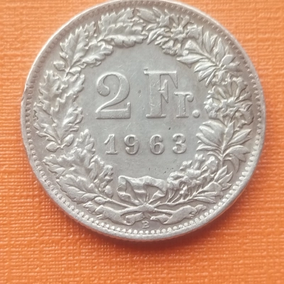 2 Franci 1963 Elvetia