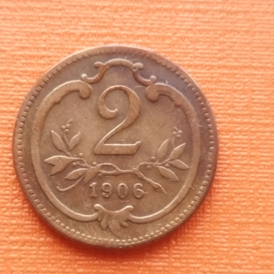 2 Halieri 1906 AUNC Austria 