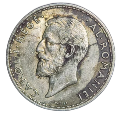 moneda 2 Lei 1910 Argint Carol I