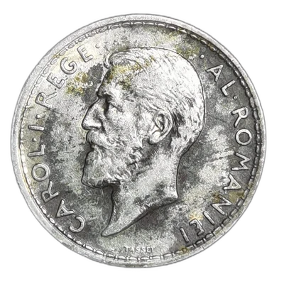 moneda 2 Lei 1914 Argint Carol 1
