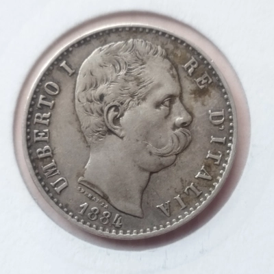 2 Lire 1884 Italia  pret