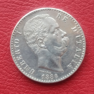 2 Lire 1886 XF Italia  pret