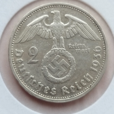 2 Mărci 1936 G  Rară Germania 