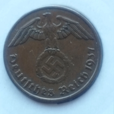 2 Pfennig 1937 A Germania Nazistă  pret
